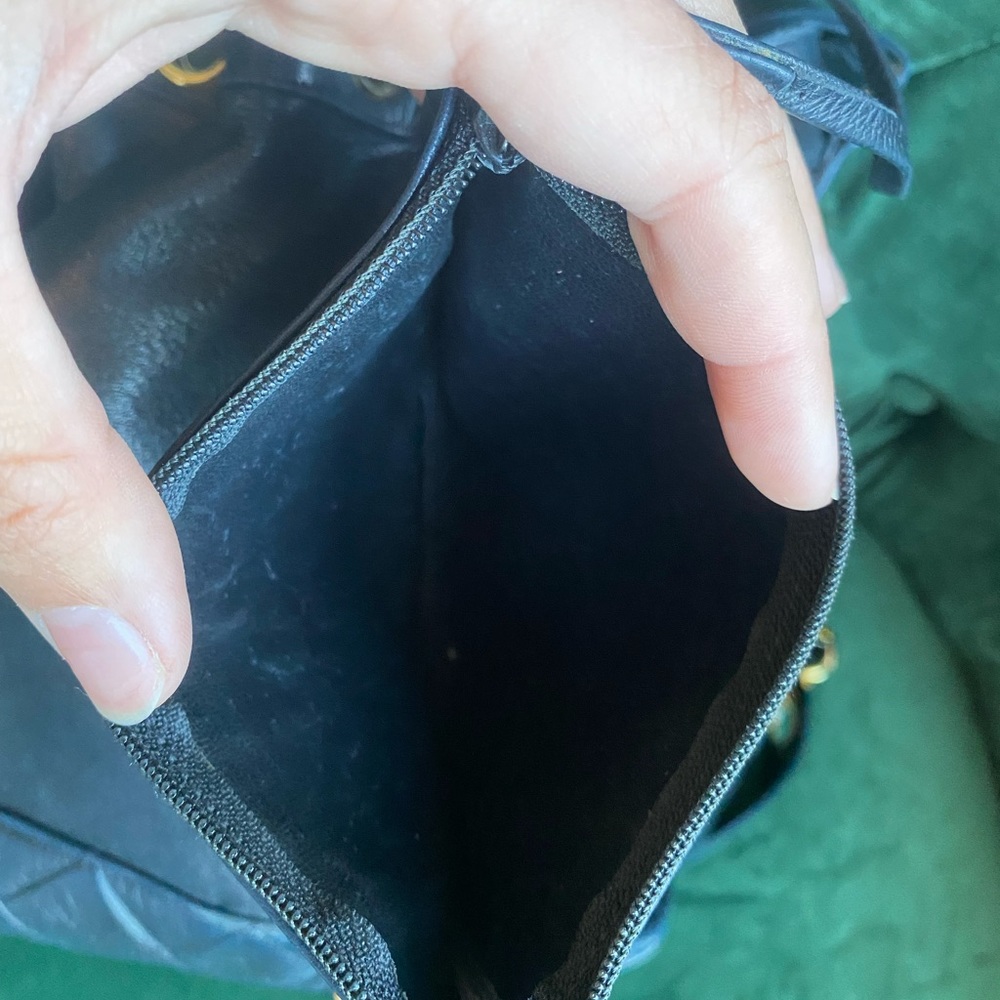 Authentic Chanel Black Bucket Drawstring With Wal… - image 7